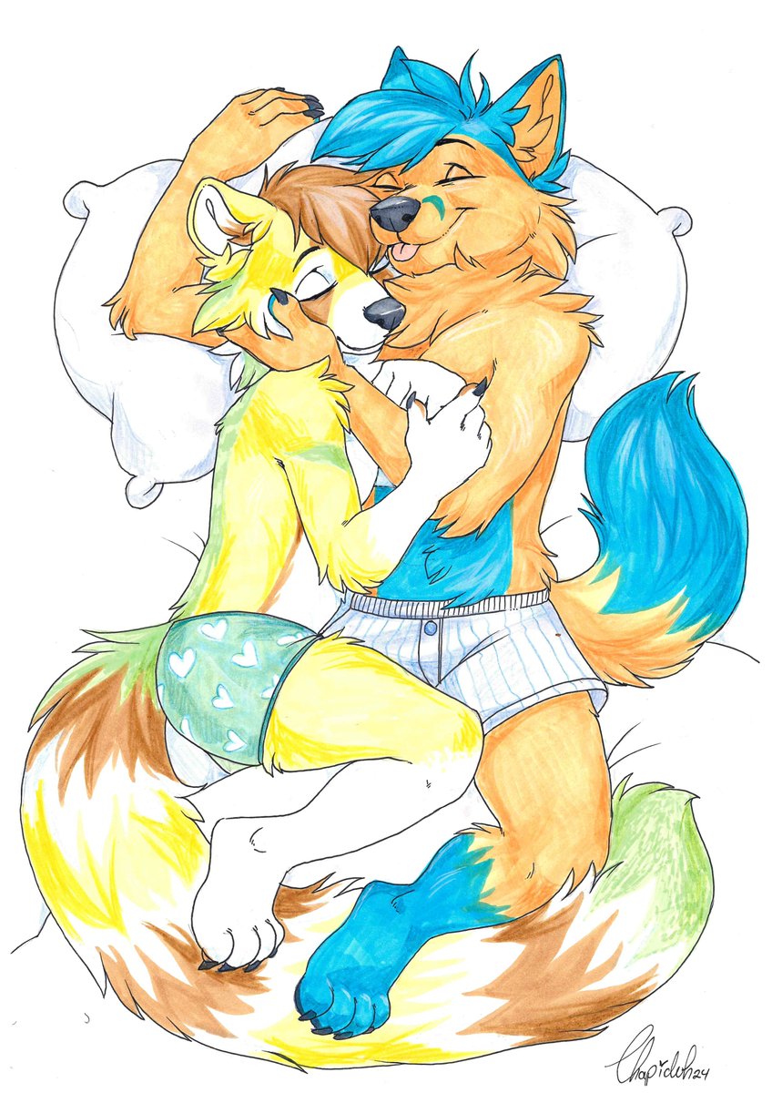 Chapiduh (@chapiduh) on Twitter photo An Commission I did for <a href="/redrascal75/">redrascal 🐾 Cuddlefox 🦊</a> who ordered it at my table at the NordicFuzzCon in Sweden! This one was fun to draw. Its so loving and soft... Thank you for the trust and the commission! ♥
#furry #anthro #art #commission #nfc #lovers #cute #cuddling #traditional #handdrawn An Commission I did for <a href="/redrascal75/">redrascal 🐾 Cuddlefox 🦊</a> who ordered it at my table at the NordicFuzzCon in Sweden! This one was fun to draw. Its so loving and soft... Thank you for the trust and the commission! ♥
#furry #anthro #art #commission #nfc #lovers #cute #cuddling #traditional #handdrawn