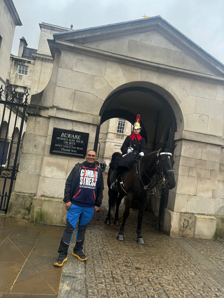 Whilst a very wet day yesterday, this didn’t stop <a href="/SujanKatuwal_/">Sujan Katuwal MBE</a> from walking an entire marathon!

Catching some sights of London, including <a href="/HCav1660/">Household Cavalry</a>, the Gurkha Memorial and <a href="/UKParliament/">UK Parliament</a> too! 

All for the <a href="/CombatStress/">Combat Stress</a> - please donate using the links in bio! 

#Sujans3000