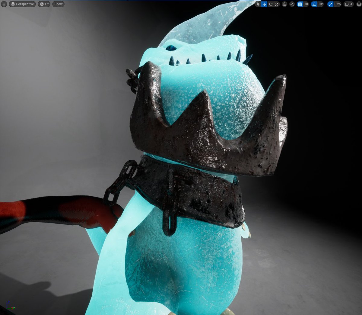 DinodawgKingdom's tweet photo. Unreal ready Dinodawg 3D avatars - here is a regular Dino compared to an ice Dino! All rigged and ready to go in #unreal ready #metaverse &amp; games! Pick one up now on @MagicEden 

Partnered with @Netvrk_Official @Degen_Royale @YakuCorp @_portals_ https://t.co/CxPFJAzBcB