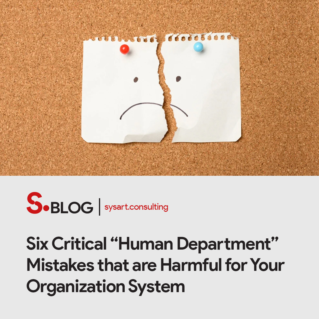 Check out our latest blog post on S-Blog by Dr. Yamaç Kaya, where we uncover the 6 Critical Mistakes in Managing Your Human Department. Avoid these pitfalls to supercharge your organization's performance!

Read it here 👉 sysart.consulting/six-critical-h…

#Organization #ManagementTips