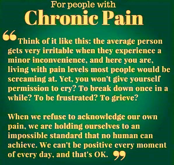 This is very true, we often think we should be stoic & 'brave' but that's an impossible task for anyone to carry out 24/7. #chronicpain #autominnunedisease #invisibleillness #lupusfighter #Lupustruth #chronicillness #LupusLife #lupuswarrior #lupus #lupustrust #lupusawareness