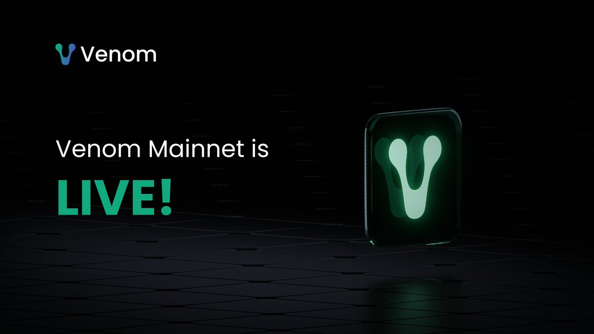 [1/4] Venom Mainnet has been successfully deployed

This is a major milestone for our project. Your patience and support mean the world to us as we continue to grow and develop. Stay tuned for updates on our product deployments and public listing.

#venomlaunch