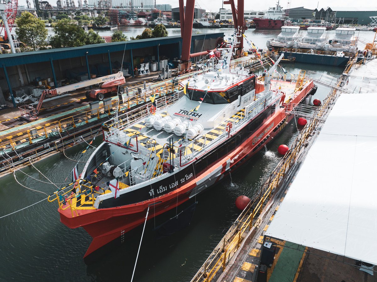 Strategic Marine’s new Gen 4 crewboat pair debut into Thailand with industry’s first Hybrid + vessels for Truth Maritime Services. Read more here: tinyurl.com/cab9ca4a #shipping #strategicmarine #shippingpr #maritime