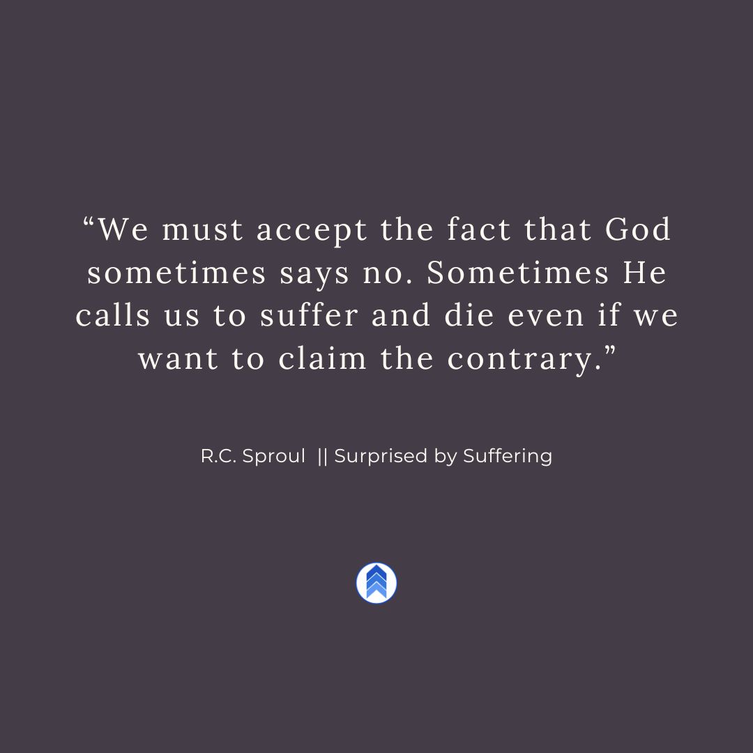 solabooks_store's tweet photo. “We must accept the fact that God sometimes says no. Sometimes He calls us to suffer and die even if we want to claim the contrary.”

Quoted from the book: Surprised by Suffering by R.C. Sproul.

To grab a copy of this book visit: https://t.co/N9uPnnY7Ds

#solabooks #gospel https://t.co/iW0aLzqTjG