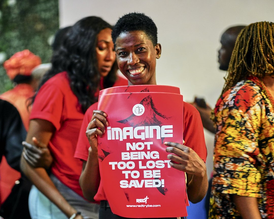 CFCAbuja's tweet photo. Our Redplus Campaign unveiling service yesterday. 

Imagine not being too lost to be saved 💃 💃 

#RedPluscampaign 
#CFCAbuja 
#LoveIsKing https://t.co/zaVF2aLBmI