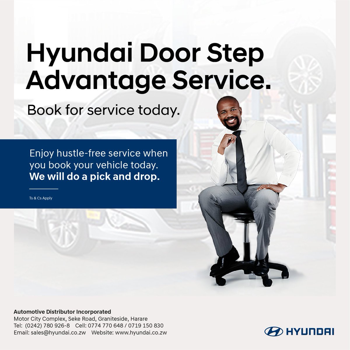 Are you having a busy day at work/home? Just book your vehicle for service and we will pick it up and bring it back at no cost. Ts and Cs apply. #hyundaipickanddropservice #aftersalesefficiency
