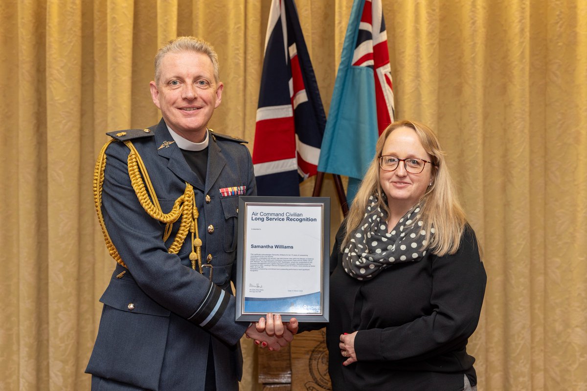 It was a pleasure to welcome Chaplain-in Chief The Venerable Dr (AVM) Legood to present medals and commendations at our recent Honours & Awards ceremony. For your exemplary work, dedication and commitment to the RAF, we give our gratitude.@RAFChaplains