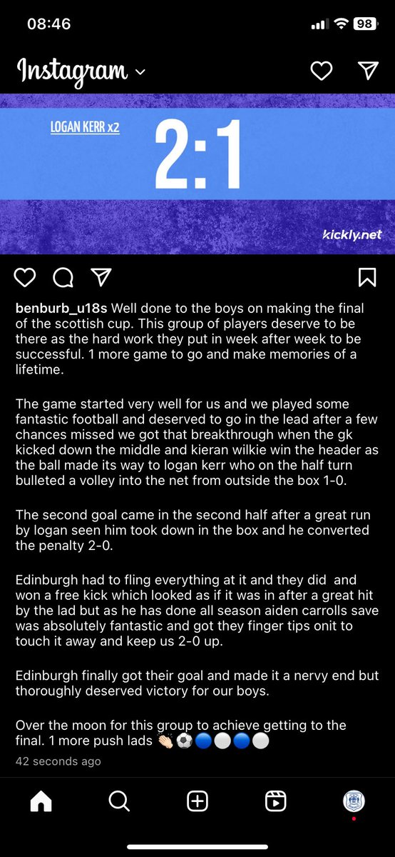 Well done lads. Proud of you all 👏🏻👏🏻🔵⚪️🔵⚪️