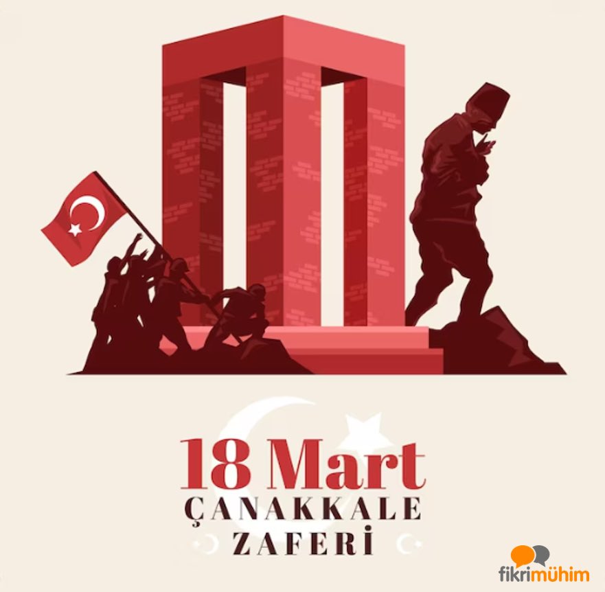 🇹🇷 18 Mart Çanakkale Zaferi’nin 109. yılında başta Ulu Önderimiz Gazi Mustafa Kemal Atatürk olmak üzere tüm şehitlerimizi ve gazilerimizi saygıyla, minnetle ve rahmetle anıyoruz!
 
#18martçanakkalezaferi #mustafakemalatatürk #anafartalarkumandanı #fikrimühim