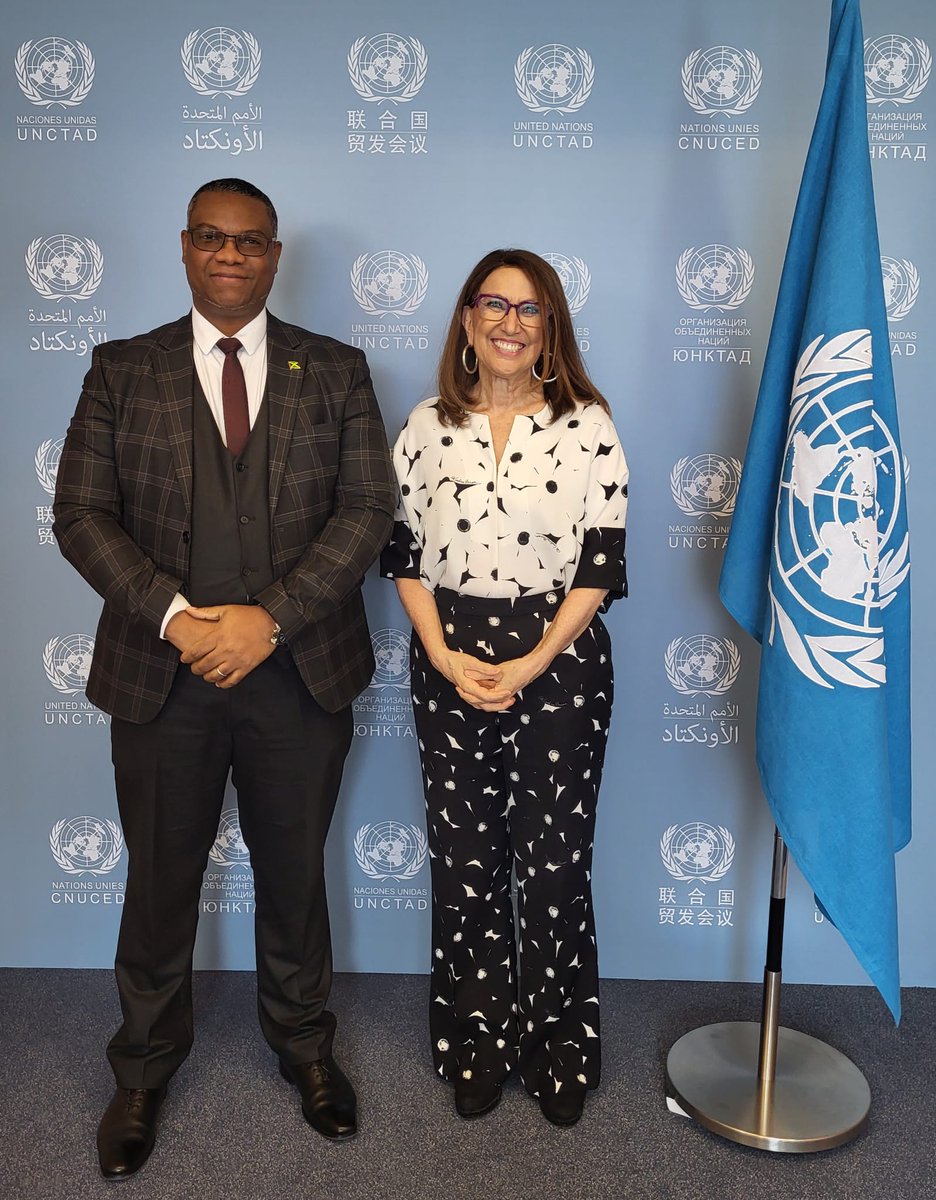 Ambassador Brown <a href="/DrRJIBrown/">Richard Brown</a> paid an introductory courtesy call on <a href="/UNCTAD/">UN Trade and Development</a> Secretary General Grynspan <a href="/RGrynspan/">Rebeca Grynspan</a> last week.