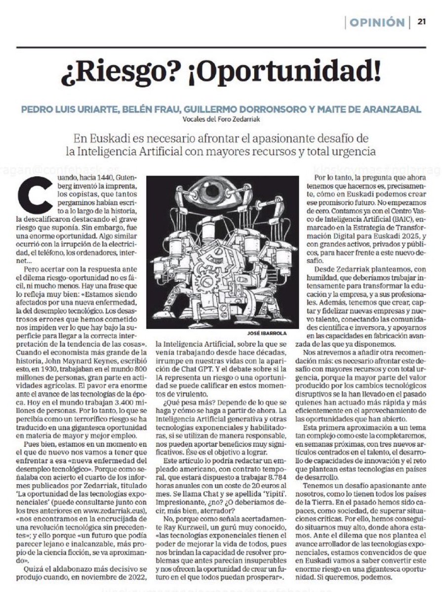 Hoy en <a href="/elcorreo_com/">El Correo</a>  y <a href="/diariovasco/">El Diario Vasco</a>, el primero de una serie de 4 artículos sobre el último Informe de <a href="/zedarriak/">zedarriak</a>