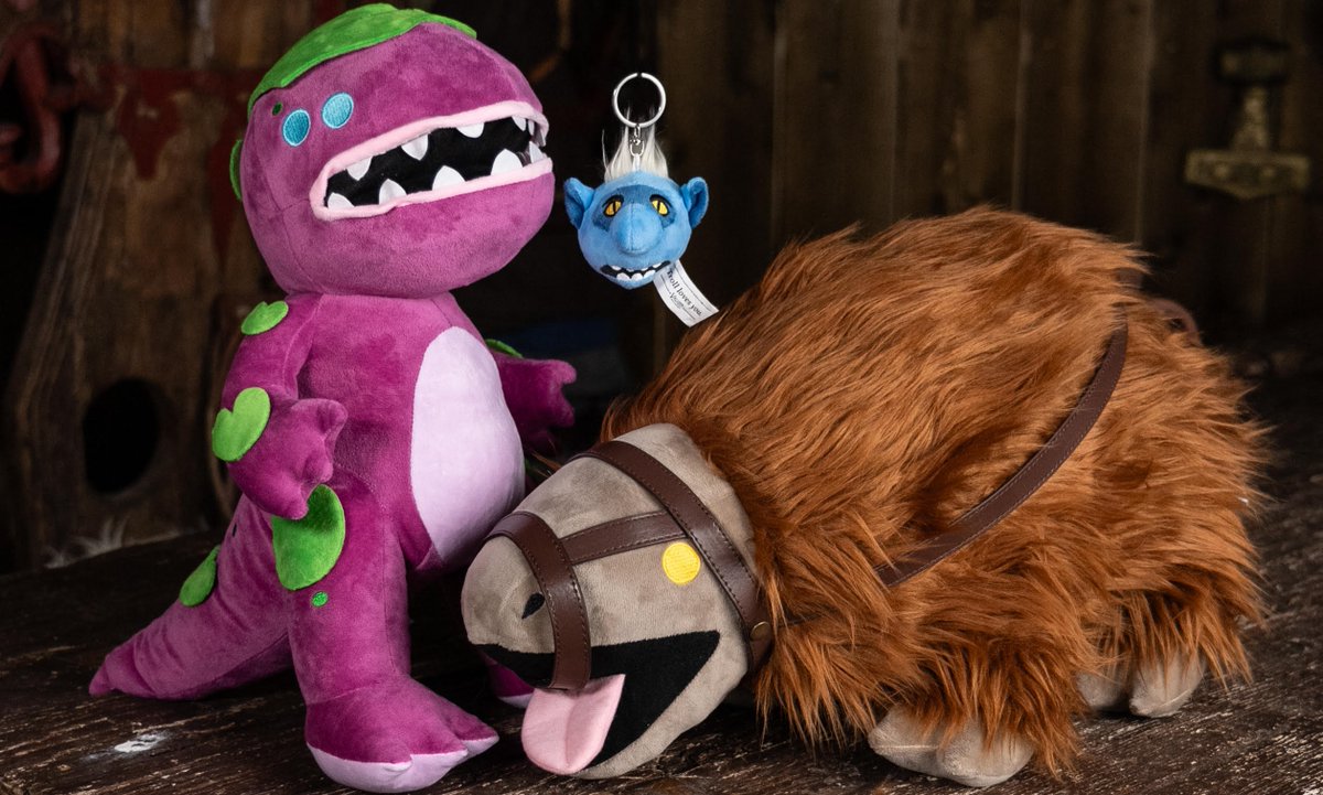 The #Valheim merch store finally has plushies! 😍 We’ve got a cuddly lox and neck, as well as a troll trophy keychain! Get your own here: valheim.shop/collections/pl…