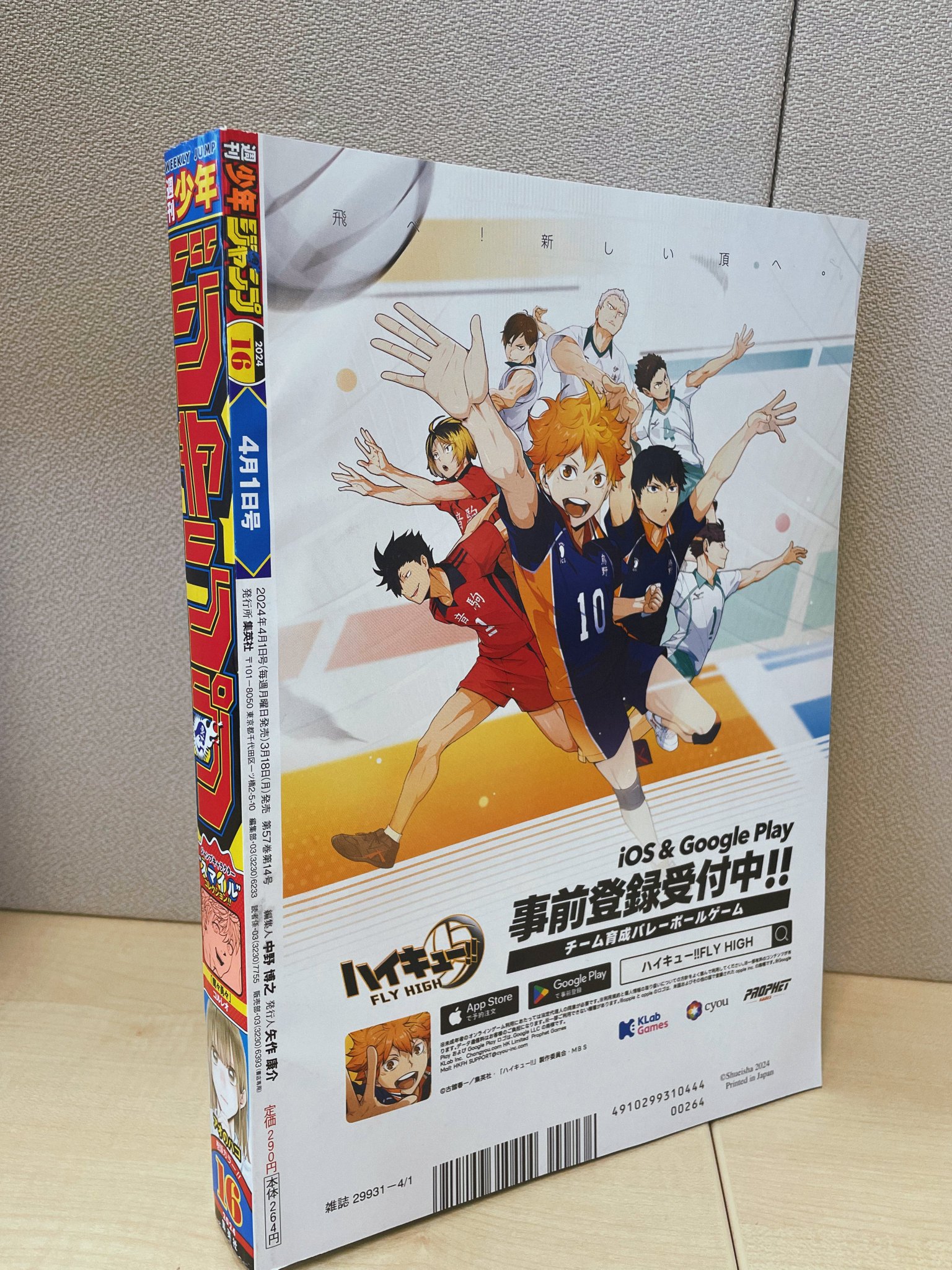 ハイキュー！！ FLY HIGH フライハイ クリアファイル 6枚セット グッズ-クリアファイル】アニメ「ハイキュー!!」 クリアファイル