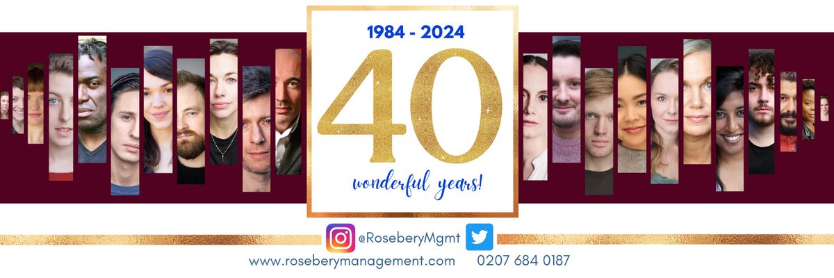 Congratulations @RoseberyMgmt! Forty years in business and getting stronger all the time. Well-known and well-respected in the industry and I couldn't be prouder to be part of this fantastic, hard-working agency. 2024 is going to be pretty special!