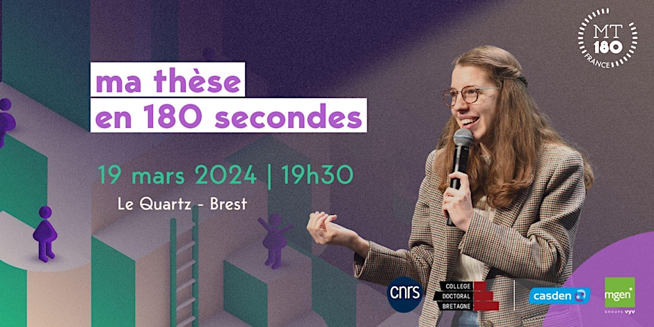 ⌛A demain, mardi 19 mars à 19h30 pour la finale #MT180 <a href="/DoctoratBZH/">Collège doctoral de Bretagne</a> !

Dernier appel pour s'inscrire et assister à la finale en direct ! ⏱
+ d'infos et inscriptions urlz.fr/pPTQ

<a href="/FranceUniv/">France Universités</a> <a href="/CNRS/">CNRS 🌍</a> <a href="/UBO_UnivBrest/">UBO - Univ. Brest</a> <a href="/UBS_universite/">UBS_universite</a> <a href="/RennesUniv/">Université de Rennes</a> <a href="/UnivRennes_2/">Université Rennes 2</a> <a href="/OuestFrance/">Ouest-France</a>