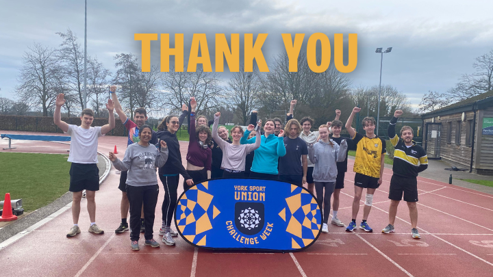 We just want to say THANK YOU 🫶 1,418 people came together to raise £39,780 for #YorkChallengeWeek 👏 Sports and societies at York are so important for student wellbeing, so your help is greatly appreciated! 👀 Find out how each club did at bit.ly/YCW2024