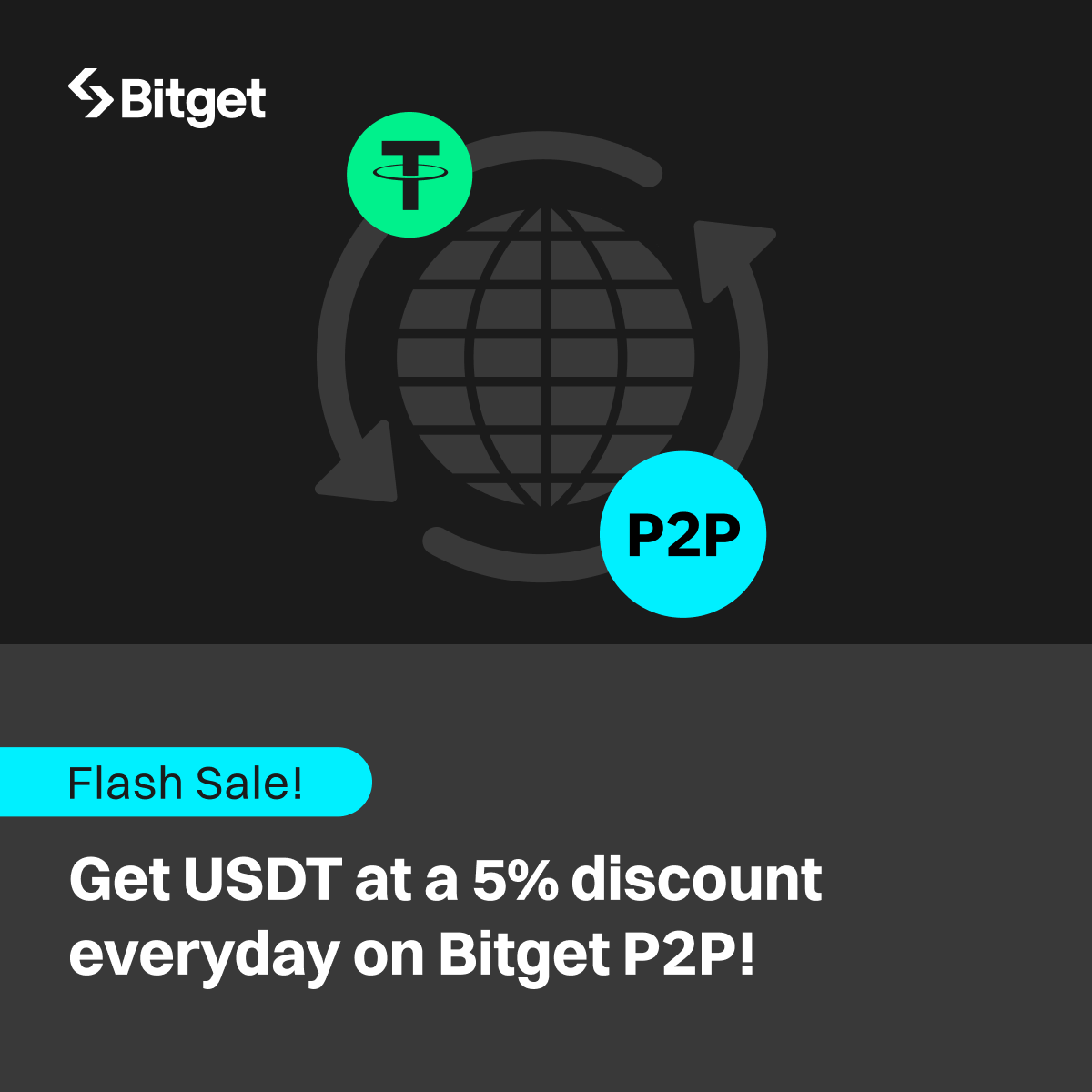 🔥Flash sale! Get USDT at a 5% discount everyday on #Bitget P2P! 💰An  exclusive offer for first-time BDT / PKR P2P users! Join now👇  https://t.co/BCXGqBJQEw