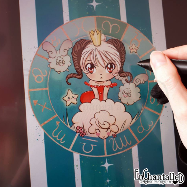 EnChantalled's tweet photo. Vandaag laat ik wat zien van de collectie Chibi Zodiak prinsessen. Dit is prinses Ram. Mijn sterrenbeeld. ♈️

Deze collectie ben ik begonnen in 2018 en bevat alle 12 de zodiak + de 13de (Slangendrager) als een limited artprint.💖

#Zodiak #prinses #ram #dierenriem https://t.co/wtmfHAfAUw