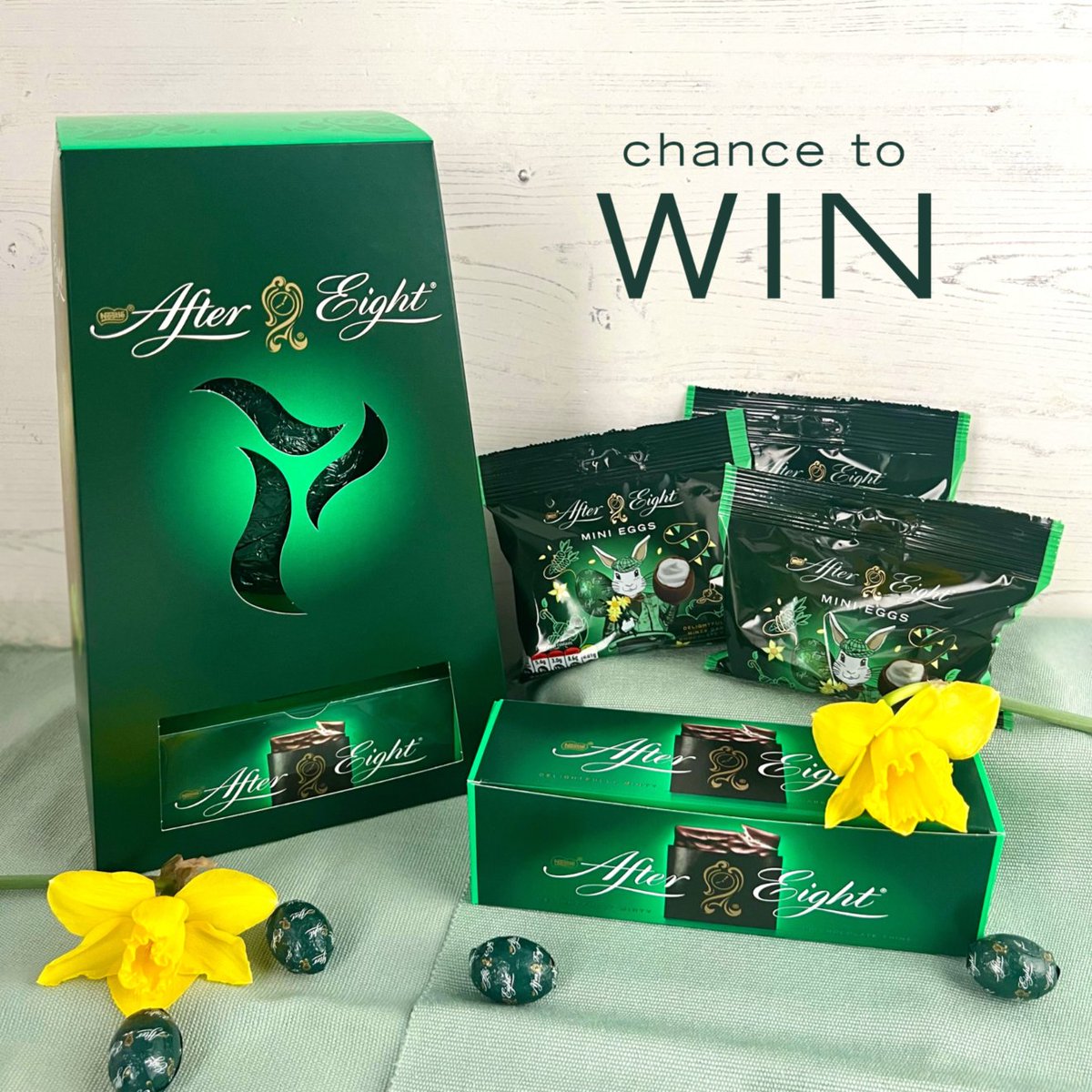 We’re putting all our eggs in one basket and giving you the chance to WIN an Easter bundle to share with friends! To enter… 🐥 LIKE this post 🐥 REPOST this post 🐥 FOLLOW @AfterEightUKI UK, IoM, CI, ROI. 18+. Max 1 entry/person/channel. Ends 23:59 24.03. T&Cs in bio.