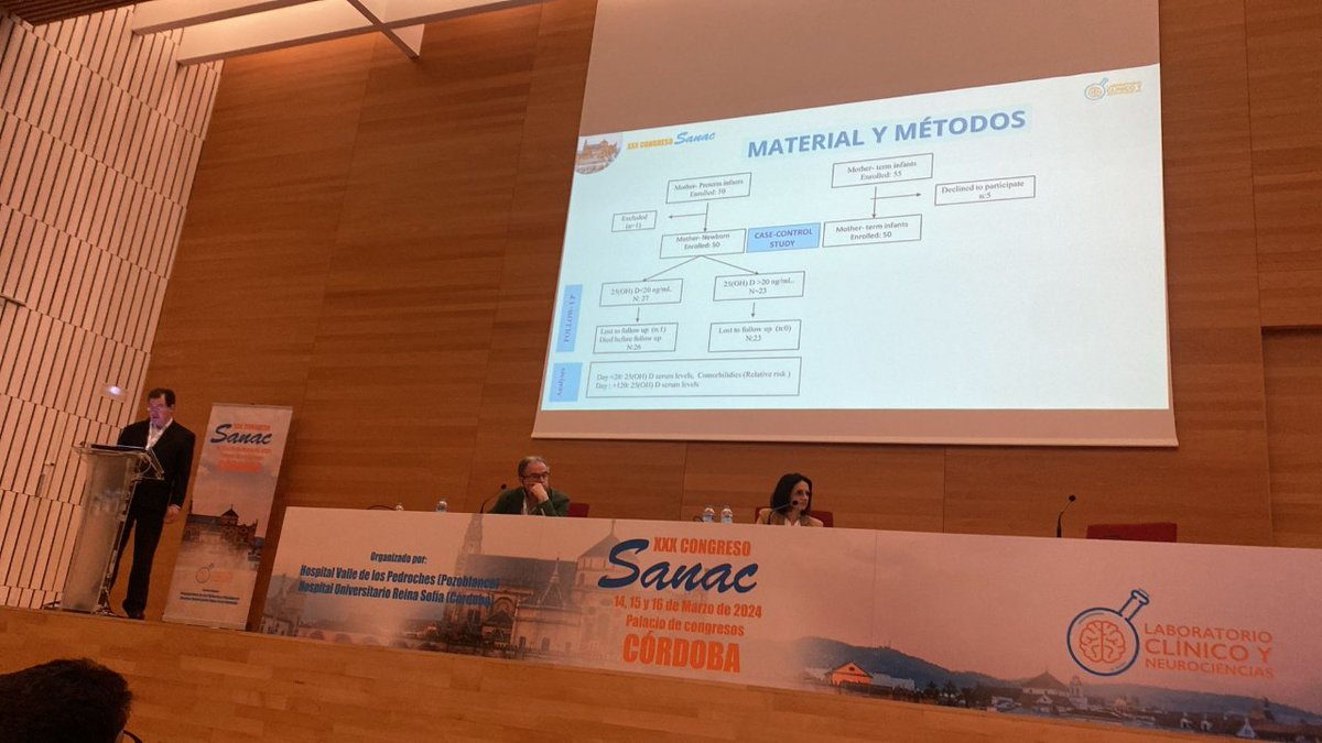 SANACnoticias's tweet photo. #SANAC2024
En la Exposición de Comunicaciones Orales de #SANAC2024 el Dr. Javier Caballero Villarraso, H. U. Reina Sofía de Córdoba, ganó el Premio al Mejor Artículo: "VITAMIN D DEFICIENCY WITH HIGH PARATHYROID HORMONE LEVELS IS RELATED TO LATE ONSET SEPSIS AMONG PRETERM INFANTS" https://t.co/Yl0wpUVK09