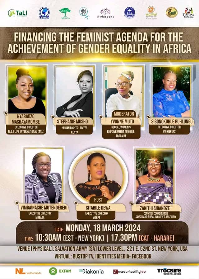 We are still at #CSW68! Join the conversation @Nyarimash  @WalpeAcademy  @MUSASAZIM  @RozariaConnects @WCOZIMBABWE 

#AGYWAfricaAtCSW
#AGYWVoicesAtCSW