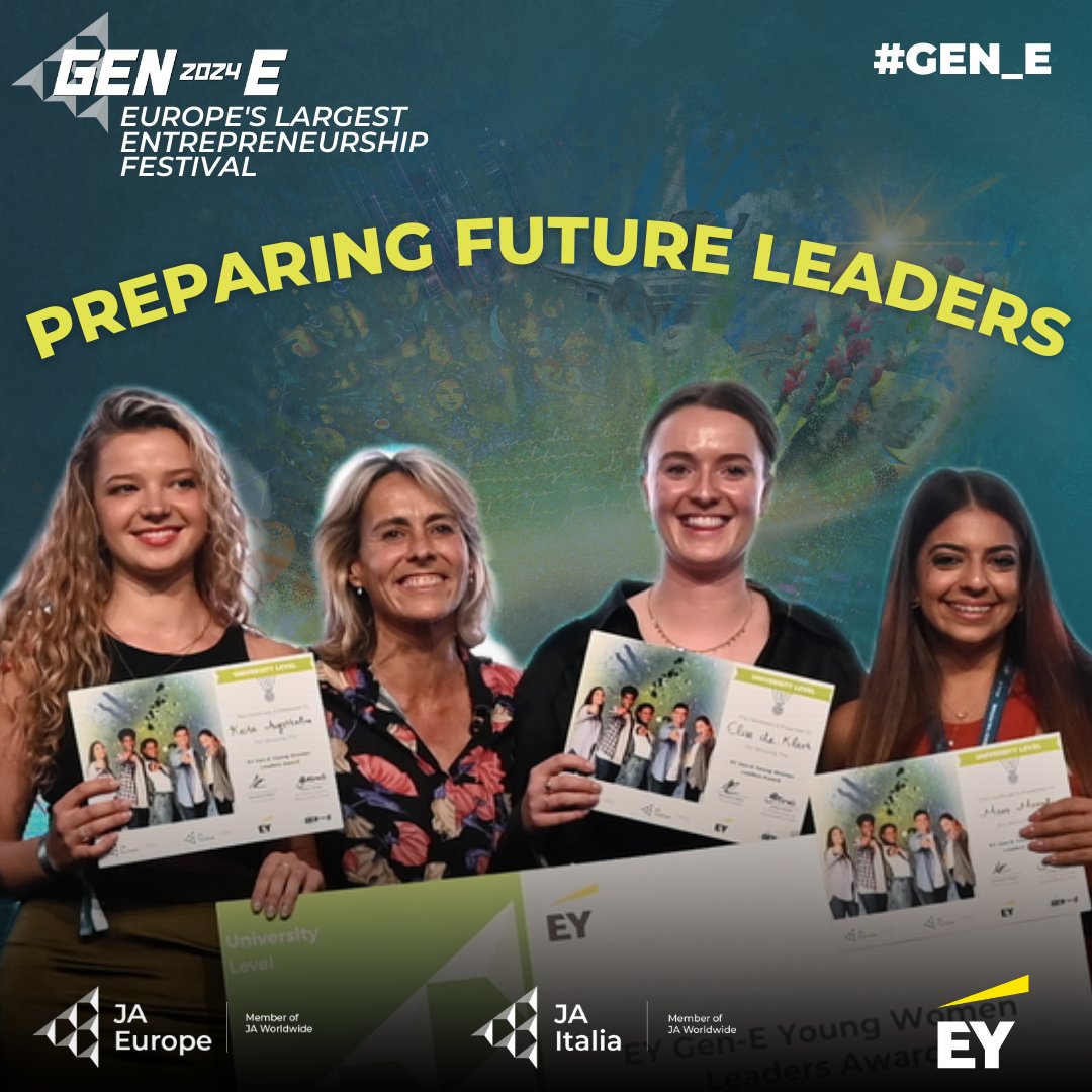 This year, for #Gen_E 2024, @EYnews is supporting the next generation of Europeans, by empowering young entrepreneurs to enter the world of entrepreneurship and create something extraordinary!​ Ready to embark on this journey? Follow us to know more about #Gen_E