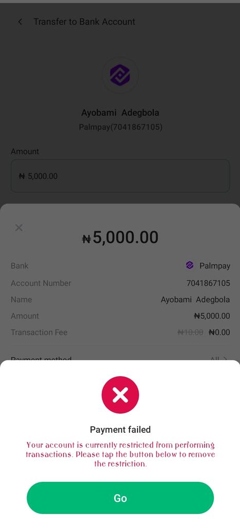 not_ramone's tweet photo. @OPay_NG @OPay_NG please my account got restricted and I can't make any transactions and it bothers me so much please find something to do about it 
It's a matter of life and death!@OPay_NG https://t.co/1WfTn9LoMg