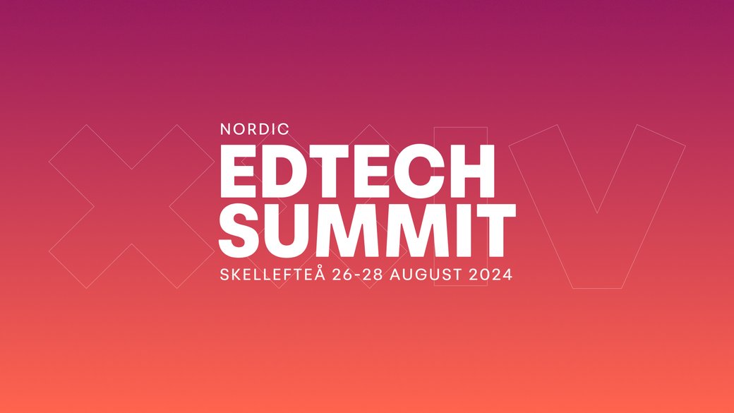 Nordic EdTech Summit is the first event to bring the EdTech community in northern Europe together. It's happening 26th to 28th August in #Skellefteå, northern Sweden. Come. Look forward to seeing you there! nordicedtech.se has all you need to know.