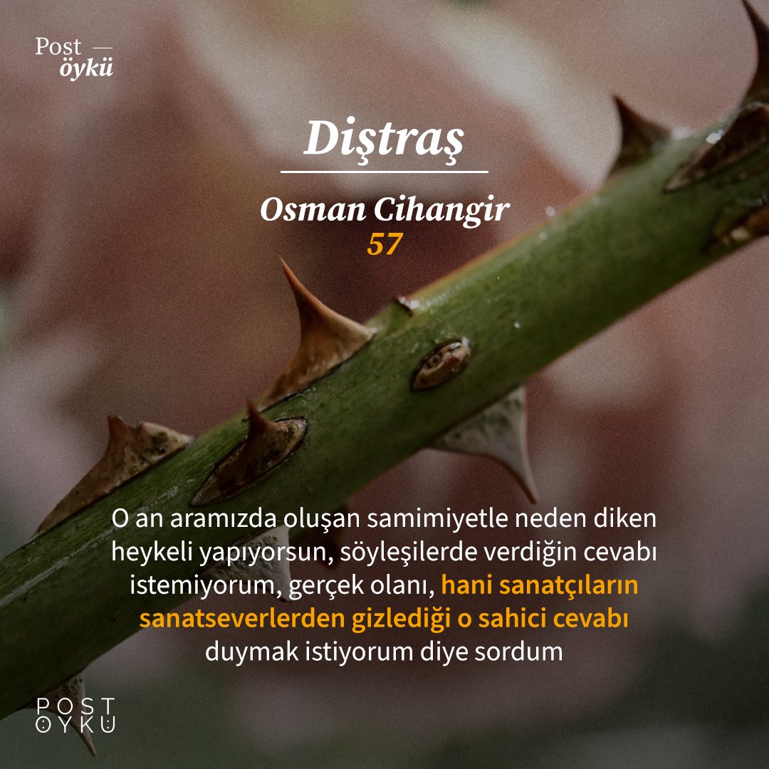 Osman Cihangir yazdı ‘Diştraş’ Öykünün tamamı Post Öykü 57. Sayıda #postöykü #öykü #edebiyat #sanat