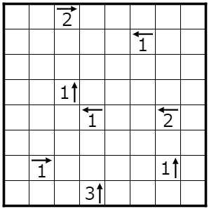 nyancharov's tweet photo. #パズル #Puzzle #ヤジリン #ArrowRing         
8x8 Gentle
https://t.co/LVzRZoXDVu https://t.co/fdc9RU51X4