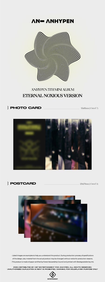 AN__HYPEN's tweet photo. ㅤㅤ
Album Preview
———————————
𝐄𝐓𝐄𝐑𝐍𝐀𝐋 𝐍𝐎𝐗𝐈𝐎𝐔𝐒 Ver.
IDR 350.000/each

Contains of:
• Cover box
• Photo Book
• CD-R
• Fragrance Card
• Photo Card
• Postcard
• Poster
• Photo Card Holder
ㅤㅤ https://t.co/8hYAspA4cj
