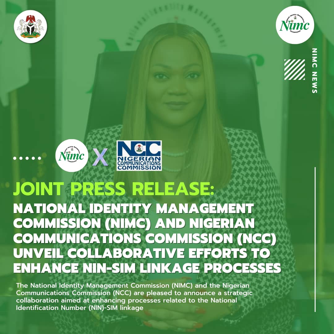 JaafarUmarAbba's tweet photo. The @nimc_ng Boss, Engr. @EngrAbisoye unveil collaboration with Nigeria Communications Commission (@NgComCommission) effort to enhance NIN-sim linkage process. The partnership between the #NimcNccCollaboration involves more than just technical cooperation.
1/2 https://t.co/1336RQZ2zC