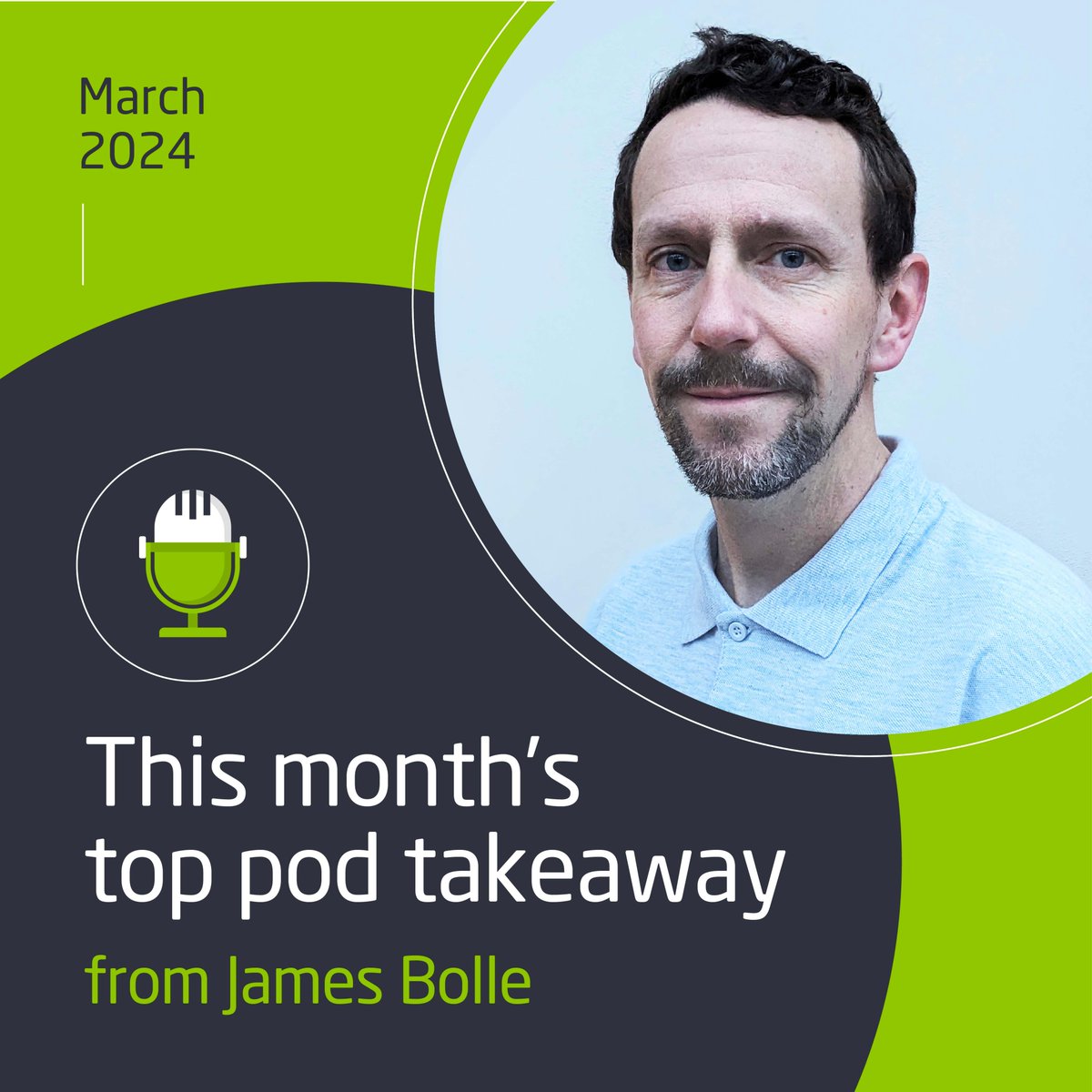 This month's podcast takeaway is from James Bolle: 'Technology is progressing so quickly & so radically that saying I have a clear view of data will look like would be a lie. But I do say, the best way to predict the future is to create it' #TheProductivityExperts