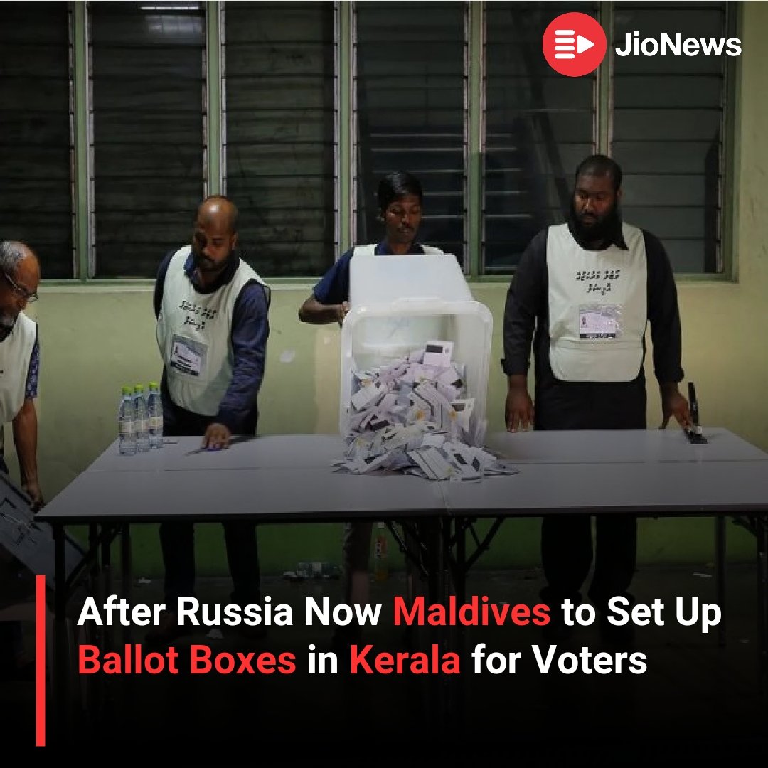 JioNews's tweet image. The Maldivian Election Commission on Monday announced that ballot boxes for the upcoming parliamentary election will be stationed in Thiruvananthapuram, Colombo, and Kuala Lumpur. 

#Kerala #Maldives #BallotBoxes

Read more: jionews.pie.news/share/summary/…