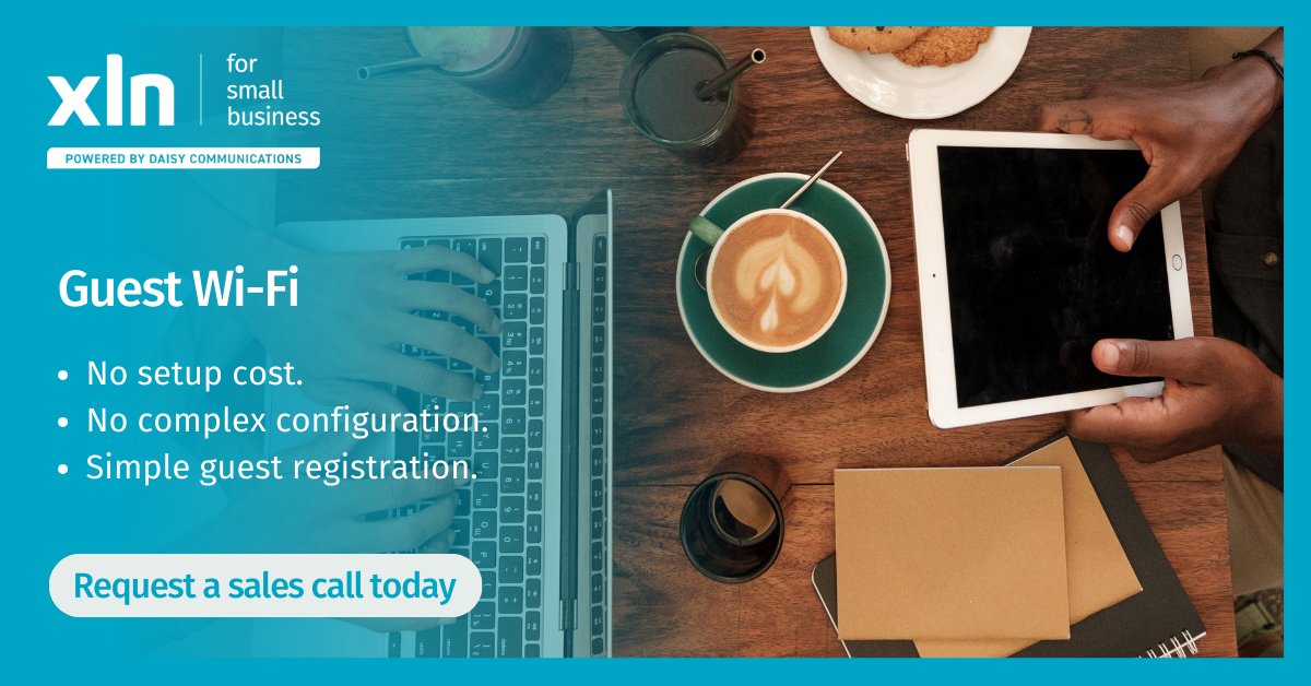 Integrate our acclaimed Guest Wi-Fi solution seamlessly into your #smallbusiness starting at just £15.00 per month. Request a sales call today to discover more. #techforbusiness #digitalsolutions #telecoms