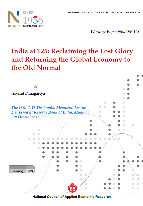 First century CE onwards, India had the largest share of global GDP for 1500 years. Will India regain one of the top spots in the global economy in the next 50 years? @ncaer Distinguished Prof @APanagariya's CD Deshmukh lecture is now available to read: bit.ly/49RehXw
