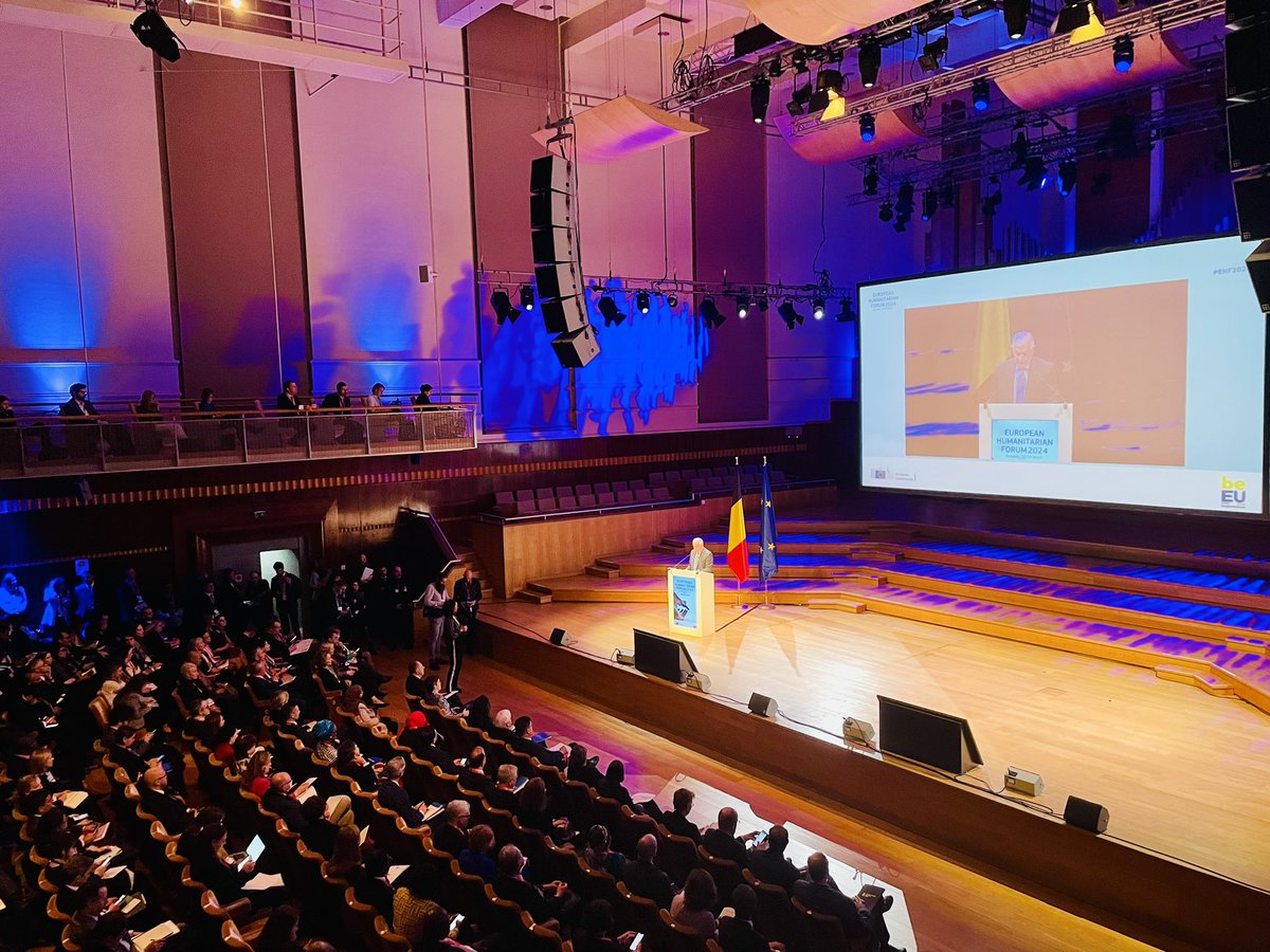 “Starvation is used as a weapon of war. Let’s say that. Several month of food stock is on Egyptian side & does not get in” stresses EU Rep. for Foreign Affairs @JosepBorrellF at #EHF2024 opening on situation in #Gaza. Access now!