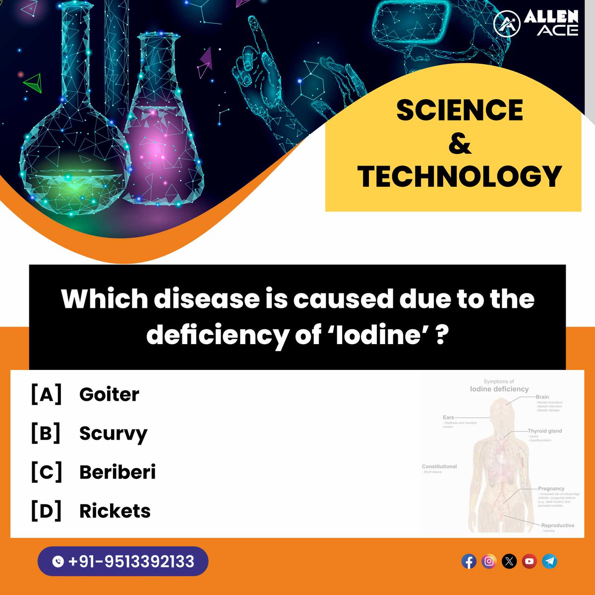 ✅ In this Friday segment, let's check how much you are updated on science & technology for your RAS Exam.

👉 Follow the hashtag - #TargetRAS - for daily updates!

#sciencequiz #sciencefacts #sciencequestions #sciencetechnology #Technology #ras #rasexam #RPSC #rpscexam