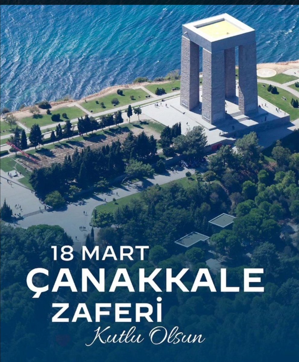 Çanakkale Zaferimizin yıl dönümünda, başta Mustafa Kemal Atatürk olmak üzere tüm şehitlerimizi saygı, rahmet ve minnetle🇹🇷🇹🇷🇹🇷