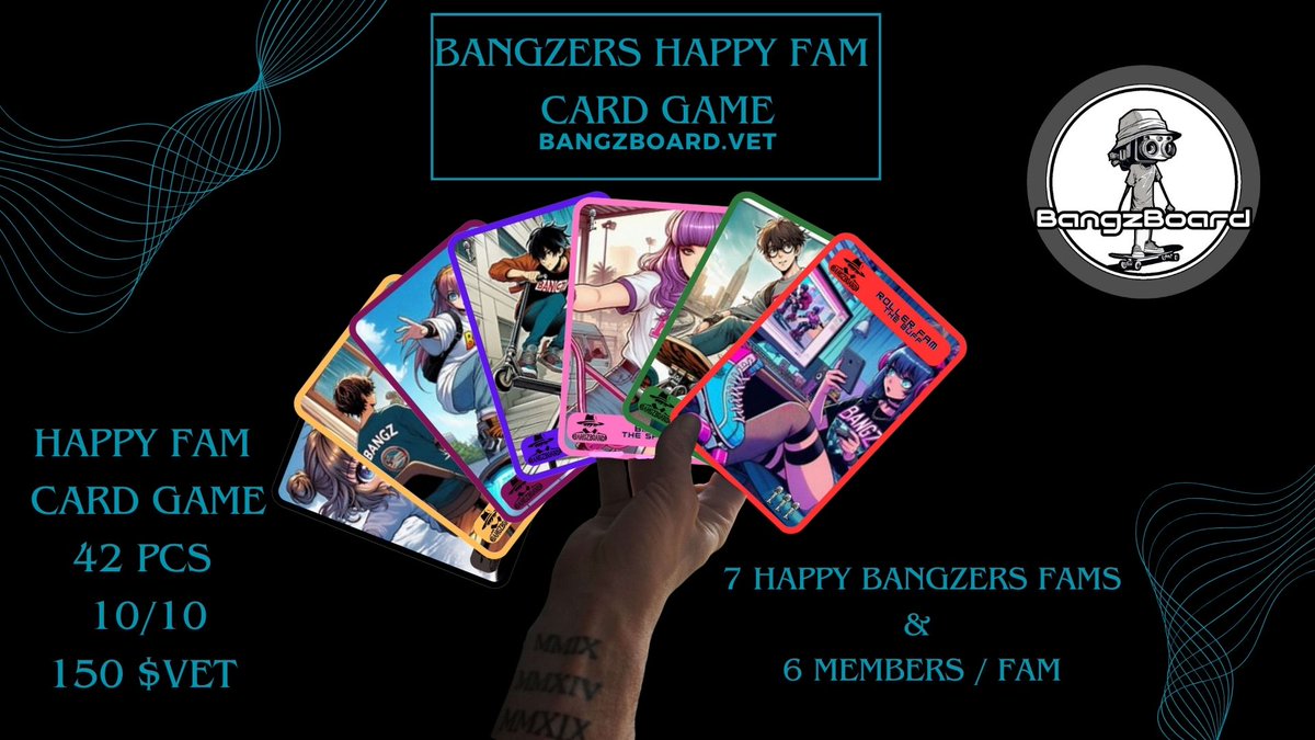 BangzBoard's tweet image. 🛹Good Day to Bangzers🛹

✌️Next Step on the RoadMap is now the "Bangzers Happy Fams" card game
25th March 2024

💥Whitepaper now here💥
johans-organization-2.gitbook.io/bangzboard-or-…

✌️Pre-Ico phase open on BZB's discord 
discord.gg/8NC8dGSty6 

👌Now 8 phygitals skateboards sold @vechainofficial