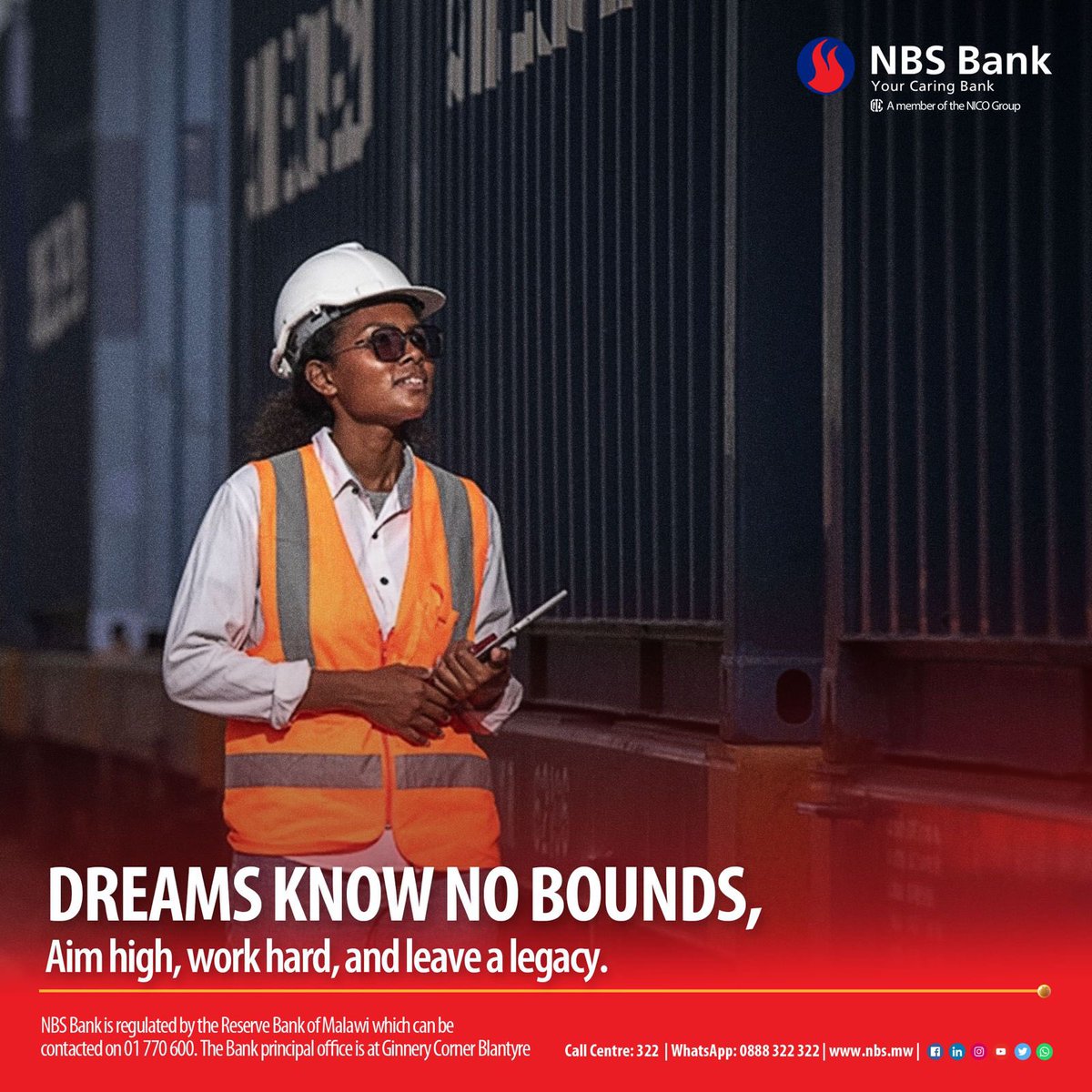 NBSBankMw's tweet photo. Welcome the new week with a mindset that exceeds limitations. Dare to dream without bounds for it is through the pursuit of limitless dreams that we discover our true potential and unlock the path to greatness. Happy New Week!

#HappyNewWeek https://t.co/mtkEOP2NCq