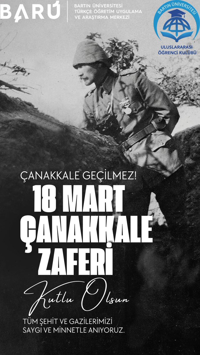 Tüm şehit ve gazilerimizi saygı ve minnetle anıyoruz. 

<a href="/uzun_orhan/">ORHAN UZUN</a> <a href="/m_zahmakiran/">Prof. Dr. Mehmet Zahmakıran</a> <a href="/Sevim_Celik67/">Prof. Dr. Sevim Çelik</a> <a href="/boylu_emrah/">Emrah Boylu</a> <a href="/BuIsoclub/">BARÜ Uluslararası Öğrenci Kulübü</a> <a href="/Bartinuni_ISO/">BartınUni ISO</a>