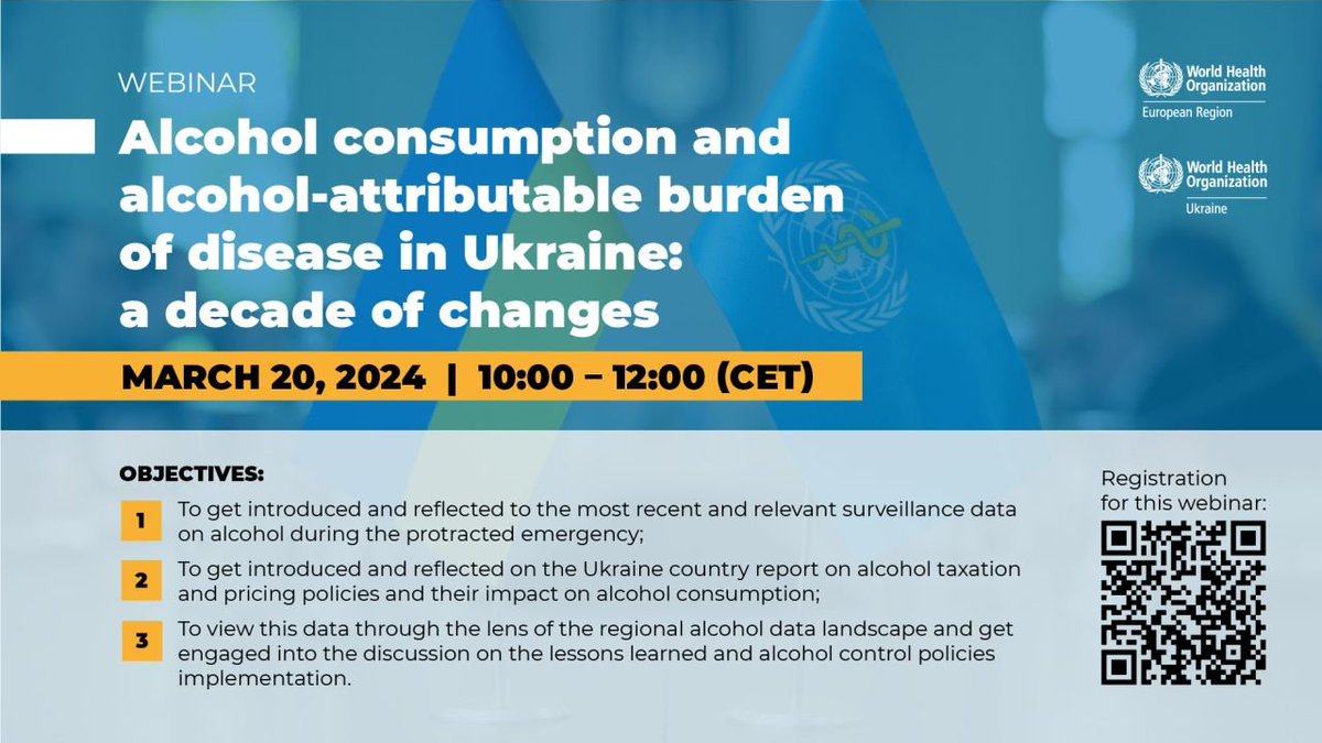 Ukraine is one of the few countries to meet thw #NCD target of 10% #alcohol reduction 💪Since 2010 Ukraine reduced alcohol consumption by 1/4 💰 Alcohol taxes & minimum prices were raised ‼️ Majority of Ukrainians support alcohol policy Want to know more? bitly.ws/3gcEN