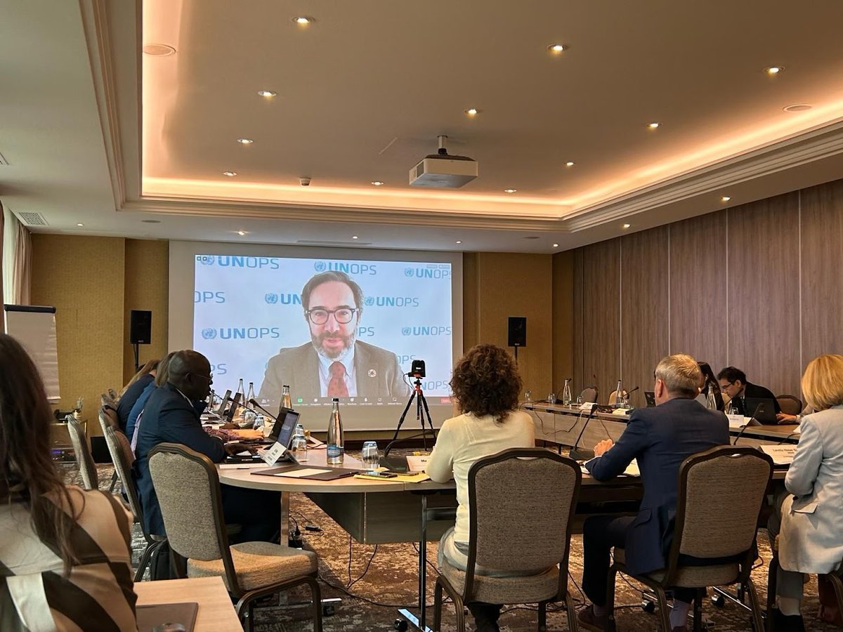Just delivered opening remarks at 1st ever #SantiagoNetwork Advisory Board meeting. Landmark moment as we unite to tackle climate loss & damage. @UNOPS & @UNDRR are committed to turning climate action into reality for vulnerable communities. Statement: bit.ly/3PmtFTy