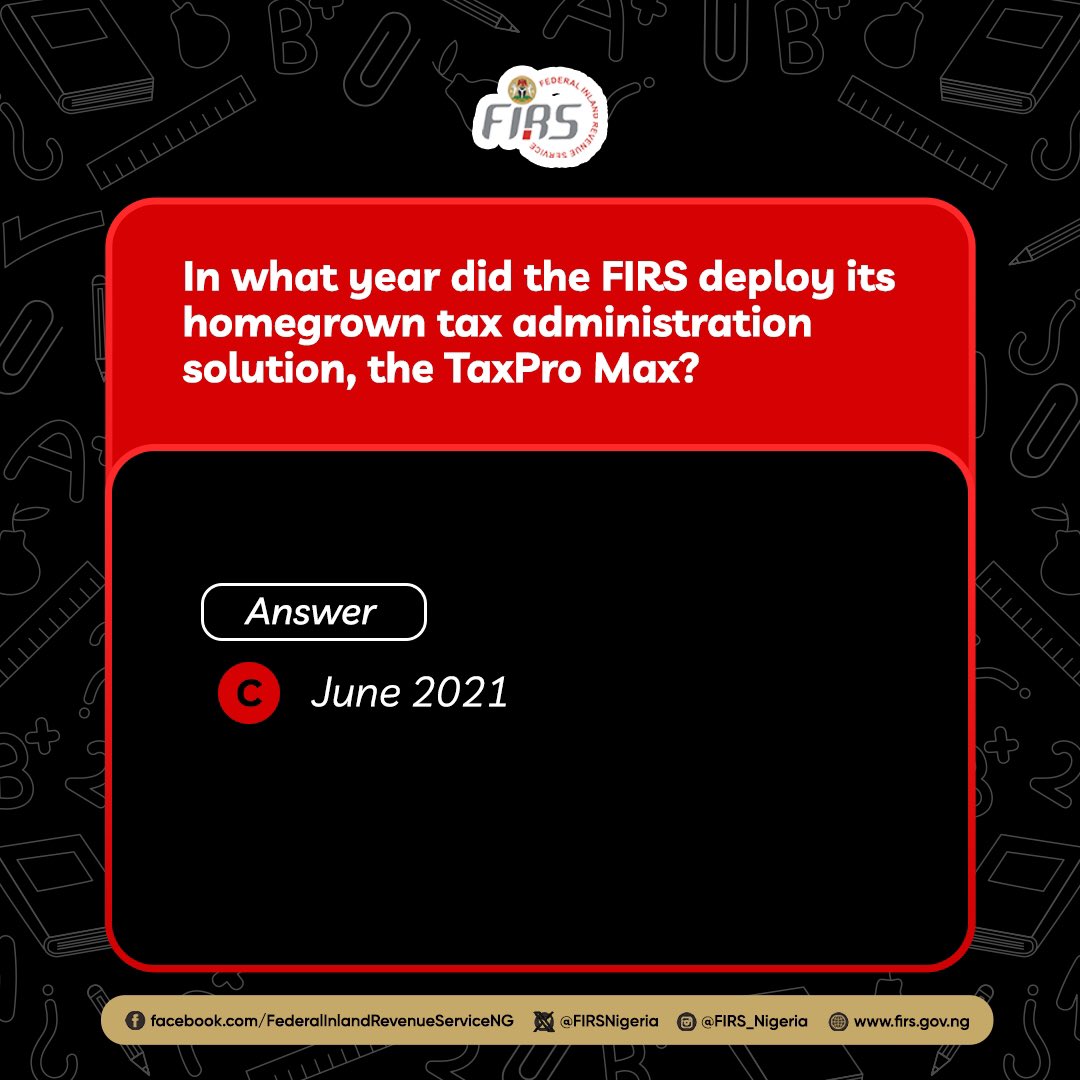 The correct answer is C. The Taxpro MAX was deployed in June 2021.