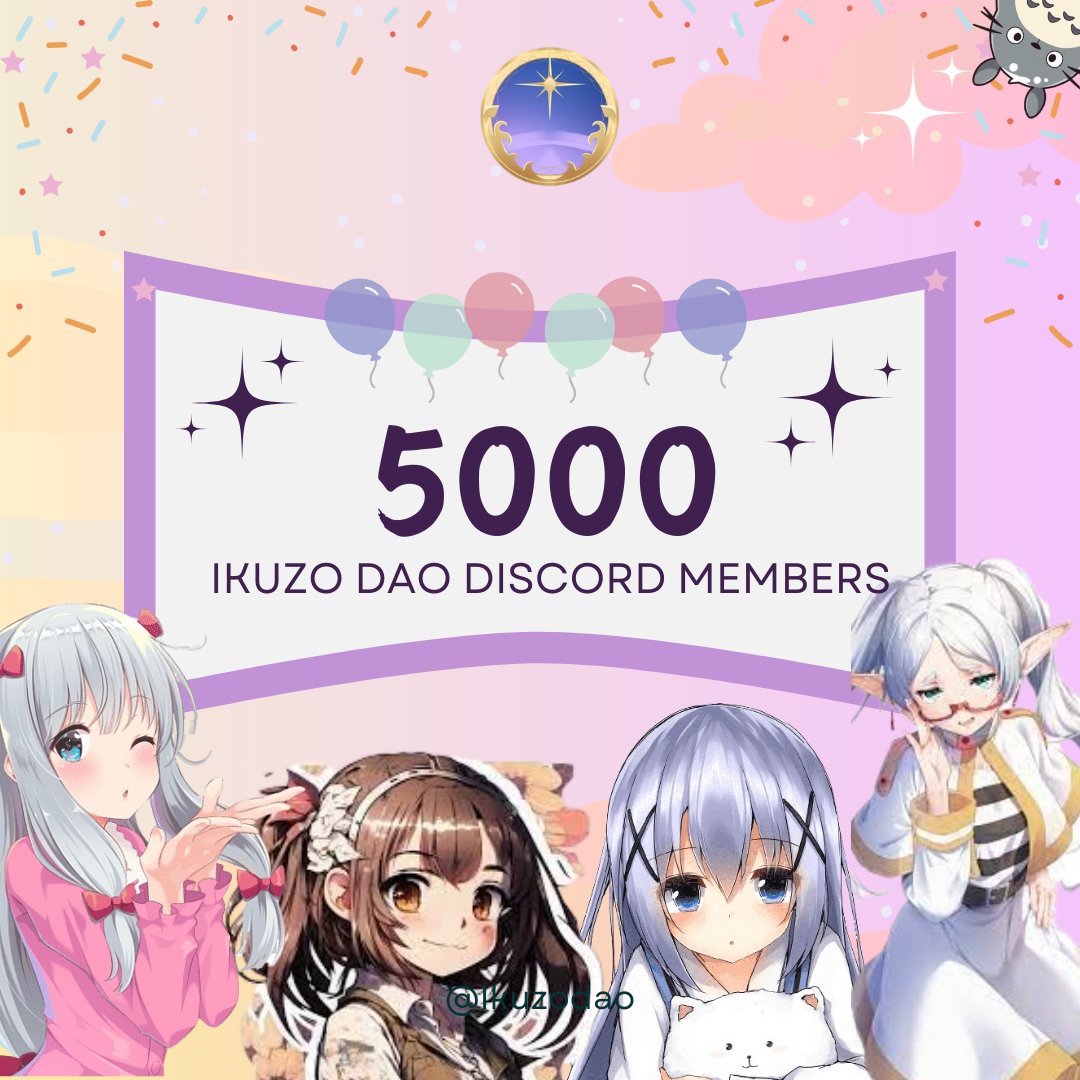 🎊 HAPPY 5000 MEMBERS IKUZO DAO 🎊

Setelah sekitar 4 bulan akhirnya <a href="/IkuzoDAO/">Ikuzo DAO</a> mencapai 5000 member di Discord! Ga nyangka banget pertumbuhan Ikuzo bisa secepat ini. Ini semua berkat kalian yang udah selalu support dan ramein Discord kita 😃

IKUZO!! TEMERA!!