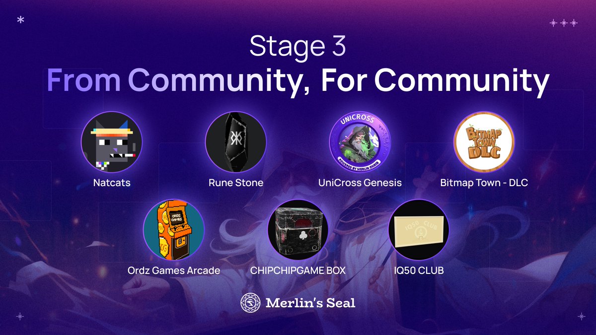 New assets are supported for Merlin's Seal, including Ordinals/BRC-420/Runestone.
All airdrops to Runestone will be released to users.

Merlin will support Runes Indexer, Bridging, Staking and DEX on DAY 1 when Runes Protocol is live.

🎁Runestone * 1
RT, Like and Follow