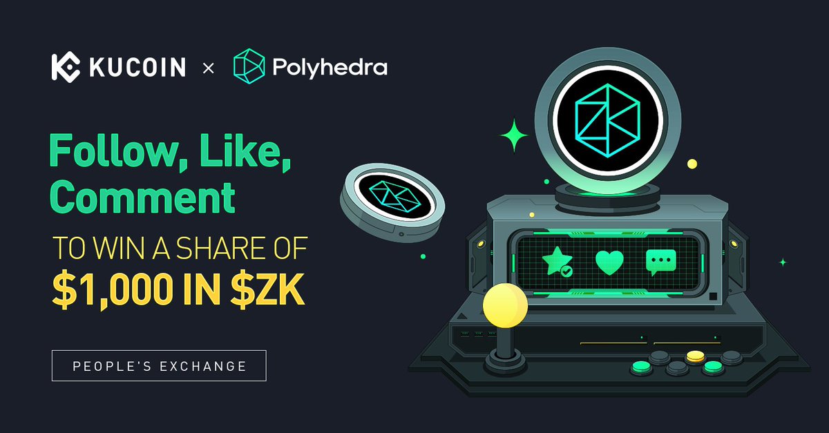 Celebrate $ZK listing on #KuCoin and win rewards! 

To enter: 
1️⃣ Follow <a href="/kucoincom/">KuCoin</a> &amp; <a href="/PolyhedraZK/">Polyhedra</a>
2️⃣ Like &amp; Repost
3️⃣ Comment " $ZK listed on #KuCoin " &amp; tag 2 friends
4️⃣ Fill out: forms.gle/AC7cad729iW3mo…

🎁 $1,000 in $ZK for 100 winners
⏰ Ends at 13:00 Mar 20, 2024 (UTC)
