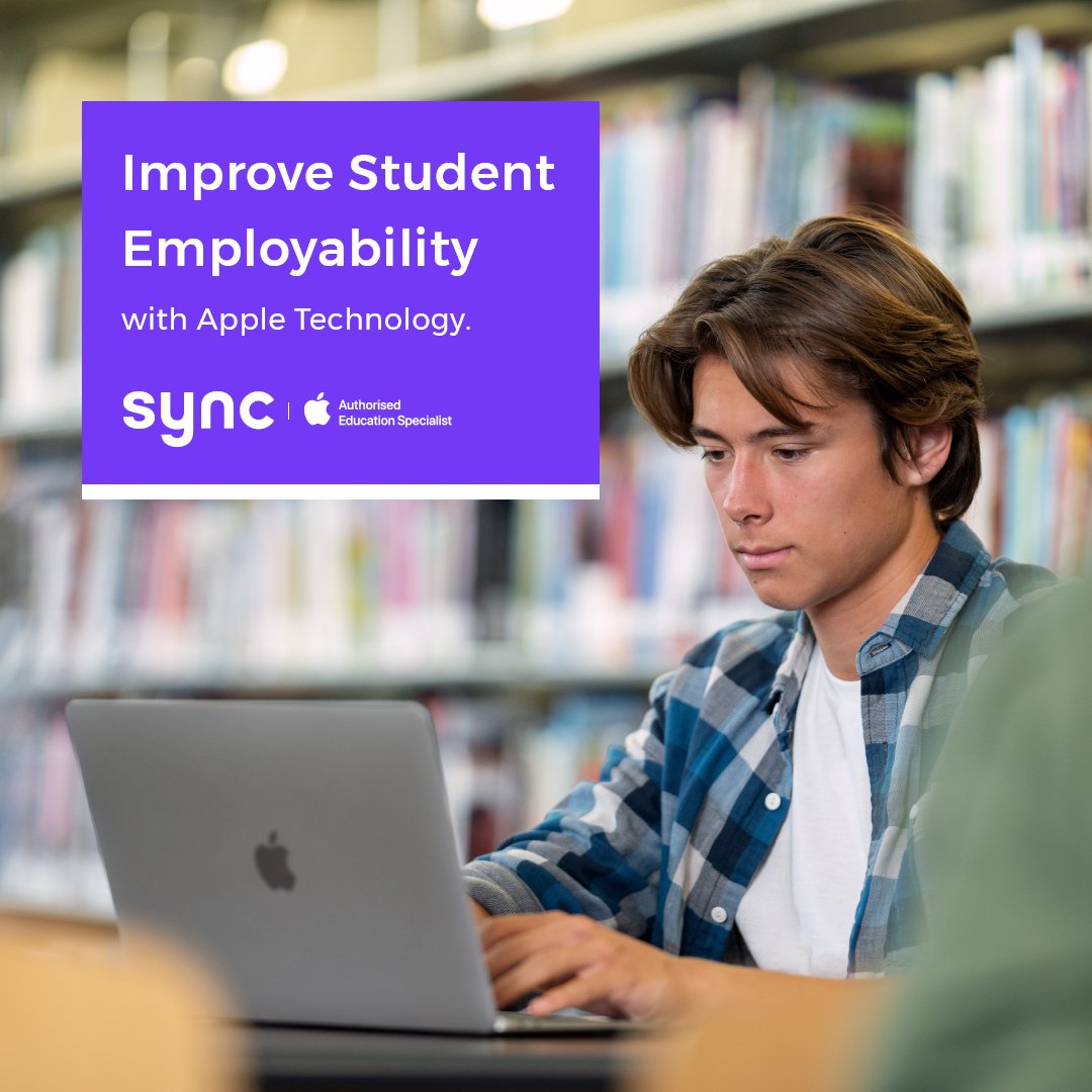 How can your University better prepare students for the world of work? Apple technology has become the industry standard across a number of sectors. Empower students with the skills they need in their future roles. wearesync.co.uk/education/brid… #Apple #Employability #HigherEducation