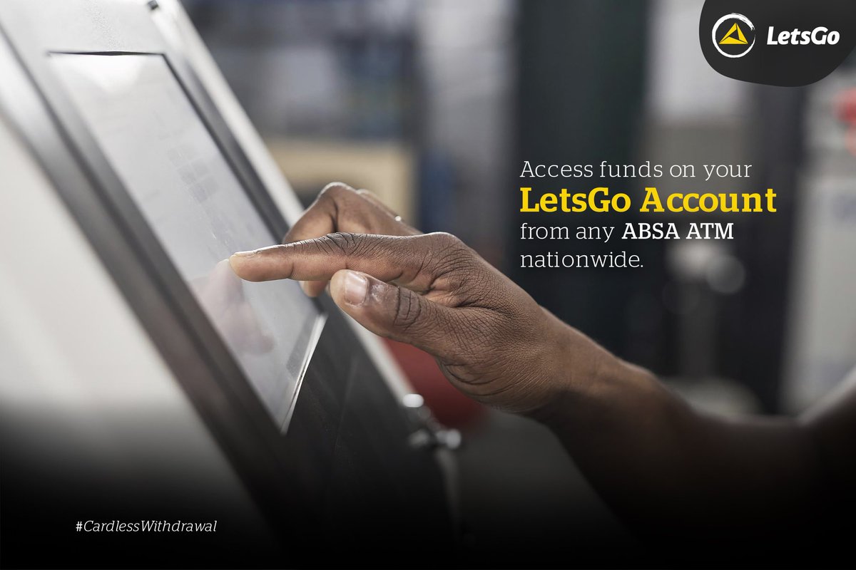 LetshegoGhana's tweet photo. We are making your transactions easier!
Cardless withdrawal allows you to make cash withdrawals at any ABSA ATM nationwide.
Call us on 0302208333 for more info.
#EasyTransactions #LetsGoDigital #ImprovingLives #LetshegoGhana #LetsGo898 https://t.co/Z6eg1Ri9B8